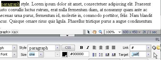 Dreamweaver Create Link