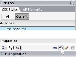 Dreamweaver new css stylesheed in CSS panel