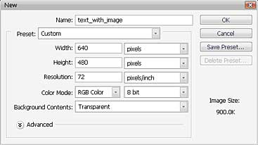 Imaged text new document
