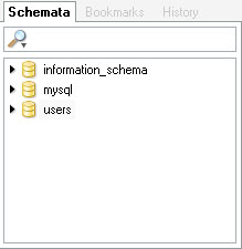 Query Browser Schemata View