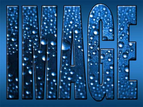 Text with an image in it