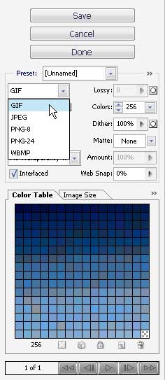 transparent background savefor web dialogue box
